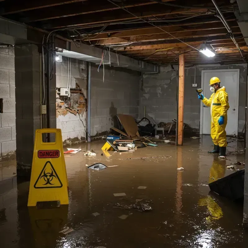 Flooded Basement Electrical Hazard in Yarmouth Port, MA Property